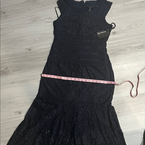 New Enfocus Studio Navy Lace Dress - Picture 8 of 8